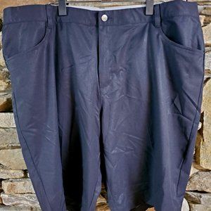 Adidas Men's solid black golf shorts